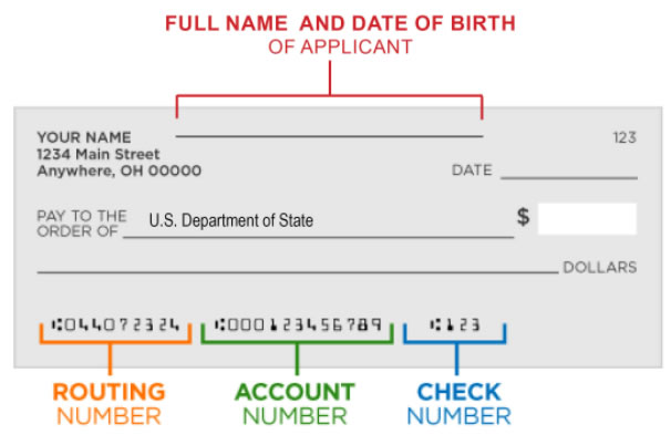 How to fill out your check demo
